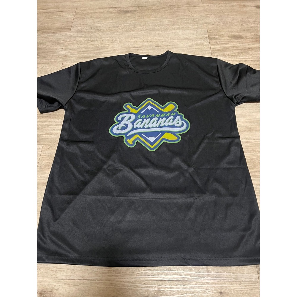 Savannah‎ Bananas Baseball Graphic T-Shirt Mens XL Black Short Sleeve Tee